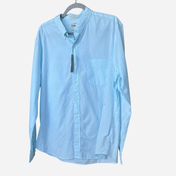 J. Crew Men's Blue Button Down Shirt Slim Untucked NWT - Picture 1 of 6